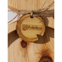 Доска разделочная авторская Adelica &laquo;Рога&raquo;, 35&times;18&times;2,5 см, цельный массив кедра, цвет молочный