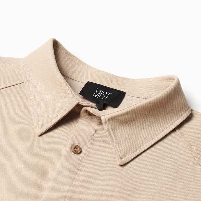 Рубашка мужская MIST oversize размер 50, молочный