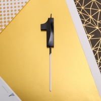 Свеча для торта, цифра &laquo;1&raquo;, 11,5 х 2,3 см
