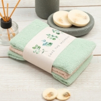 Набор махровых полотенец Этель Save the moment 30х30 см - 3 шт, 340 г/м2, 100% хл Набор махровых полотенец Этель Save the moment 30х30 см - 3 шт, 340 г/м2, 100% хл