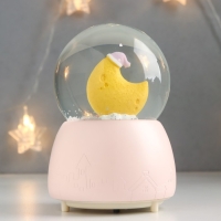 Сувенир полистоун водяной шар свет, музыка "Пёсик спит у месяца" 13х8х8 см Сувенир полистоун водяной шар свет, музыка "Пёсик спит у месяца" 13х8х8 см