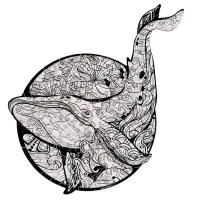 Пазл деревянный фигурный &laquo;Сила океана&raquo;, 105 элементов