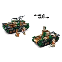 Конструктор Армия &laquo;Танк&raquo;, 2 варианта сборки, 563 детали