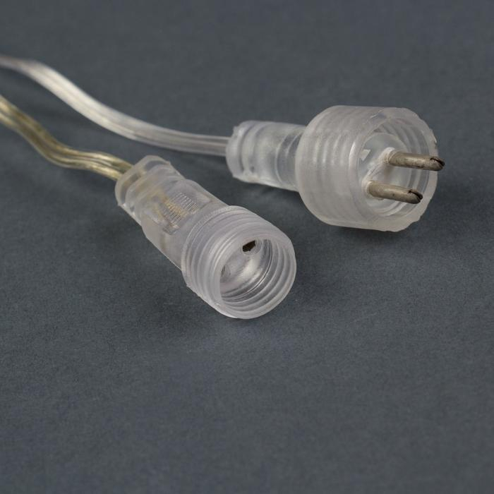 Гирлянда &laquo;Сосульки&raquo; 2.4 &times; 0.2 м, IP44, прозрачная нить, 96 LED, свечение мульти с эффектом стекания, 12 В