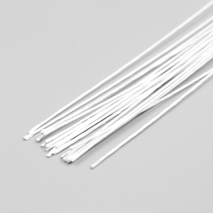 Проволока для творчества Проволока для творчества "Белая" (набор 20 шт) 0,46 мм, 36 см