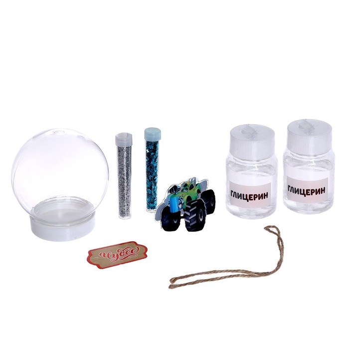 Набор для опытов &laquo;Снежный шар&raquo;, машинка, в пакете