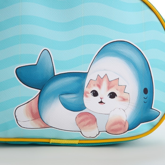 Сумка детская для девочки через плечо Сумка детская для девочки через плечо "Кот-акула" 22х16 см