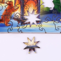 Пазл деревянный фигурный на новый год &laquo;Ночная новогодняя сказка&raquo;, 145 элементов