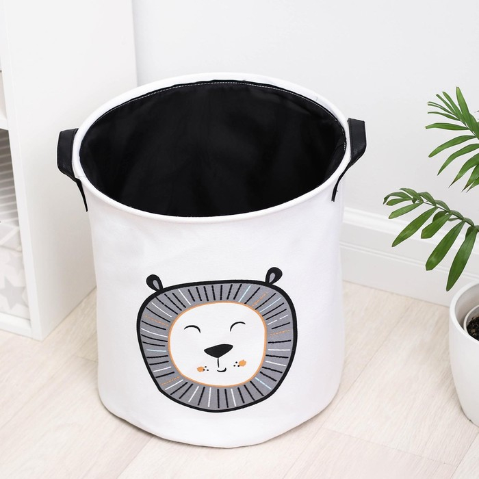 Корзина для белья Доляна «Лёва», 35×40 см Корзина для белья Доляна «Лёва», 35×40 см