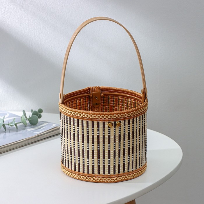 Корзина для хранения Доляна Nature, 15&times;15&times;12, бамбук