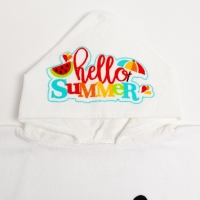 Полотенце-пончо детское махровое Крошка Я &laquo;Панда&raquo; 60х120см, 100% хлопок, 300гр/м2