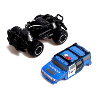 Джип &laquo;Полиция&raquo;, радиоуправляемый, световые эффекты, работает от батареек, цвет синий