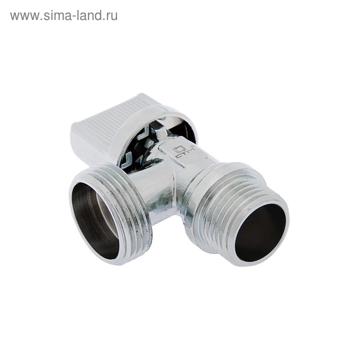 Кран шаровой Кран шаровой "СТМ", 1/2" и 3/4", наружная резьба, для быт. приборов, угловой, бабочка, хром