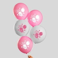 Воздушный шар латексный 12" &laquo;Наша малышка&raquo;, 5 шт.