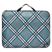 Папка для чертежей и рисунков А3, 470 х 350 х 20 мм, с ручками, текстильная, Calligrata "Клетка"