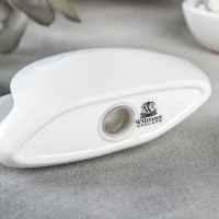 Салфетница фарфоровая Wilmax, 11&times;8 см, цвет белый