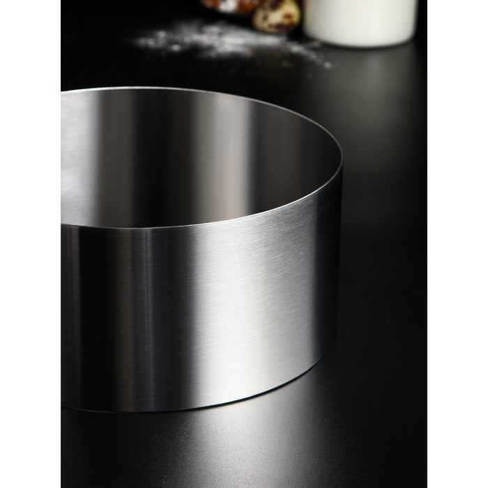 Форма для выпечки, профессиональная &laquo;Круг&raquo;, d=18 см, h=8.5 см, сталь 1 мм