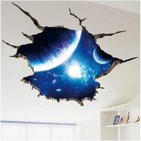 Наклейка 3Д интерьерная Космос 90*60см Наклейка 3Д интерьерная Космос 90*60см