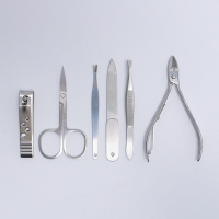 Набор маникюрный &laquo;Рептилия&raquo;, 6 предметов, в футляре, цвет коричневый