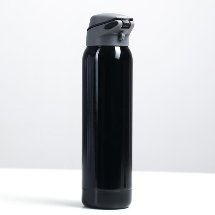 Термос, 500 мл, Спорт, 5.5 х 23 см, с трубочкой, черный Термос, 500 мл, Спорт, 5.5 х 23 см, с трубочкой, черный