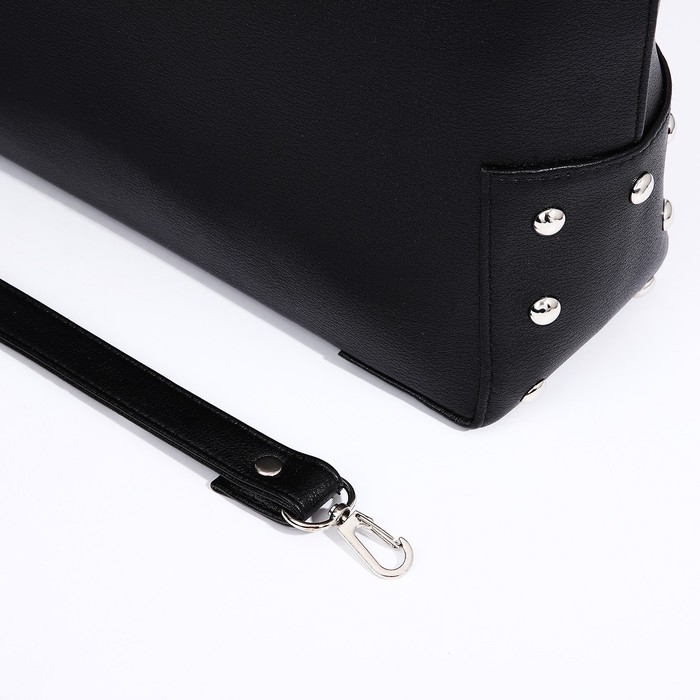 Сумка-тоут Vita на молнии, цвет чёрный