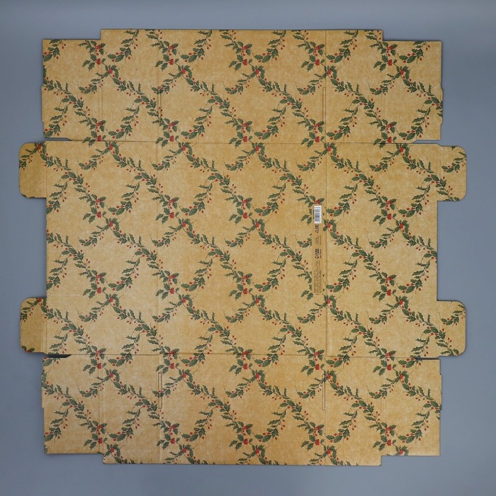 Коробка подарочная новогодняя складная &laquo;Ретро&raquo;, 31,2 х 25,6 х 16,1 см, Новый год