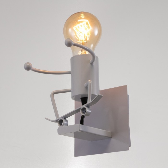 Бра Бра "Человечек" E27 40Вт белый 14х14х17 см