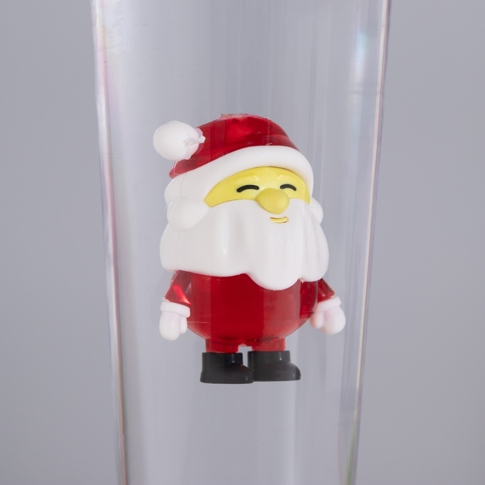 Лава лампа &laquo;Дед мороз&raquo; LED 3хААА, USB красный 6,5х8х23,7см