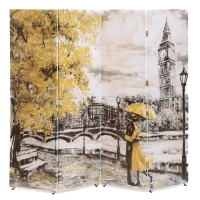Ширма "Картина маслом. Прогулка по Лондону", 200 х 160 см (сборная)