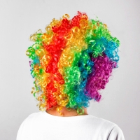 Карнавальный парик &laquo;Объём&raquo;, цветные кудри, 120 г