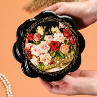 Шкатулка &laquo;Розы&raquo;, 16&times;16 см, лаковая миниатюра