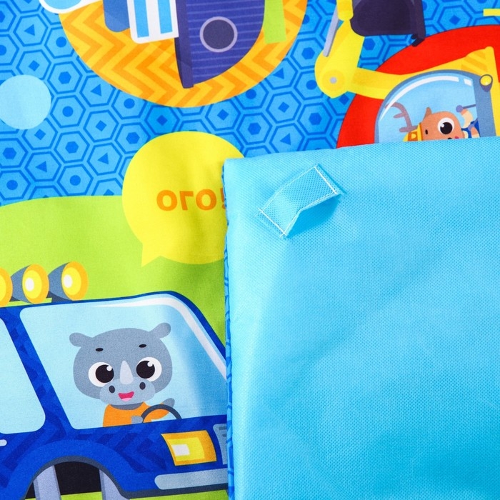 Развивающий коврик с дугами &laquo;Транспорт&raquo;, 85х85 см, Крошка Я