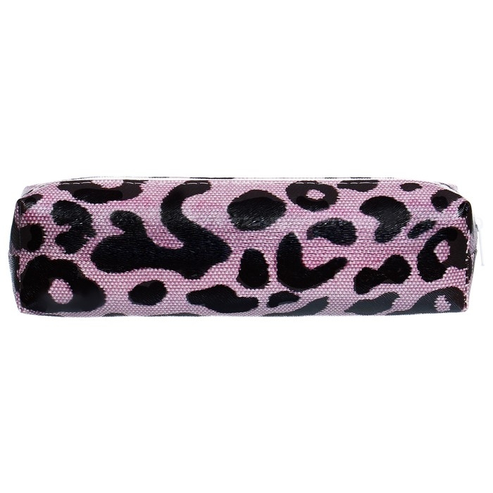Пенал школьный на молнии Пенал школьный на молнии "Леопард" Calligrata, розовый