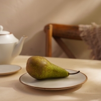 Тарелка обеденная фарфоровая SL Home «Волна в камне», d=20,5 см, цвет белый Тарелка обеденная фарфоровая SL Home «Волна в камне», d=20,5 см, цвет белый