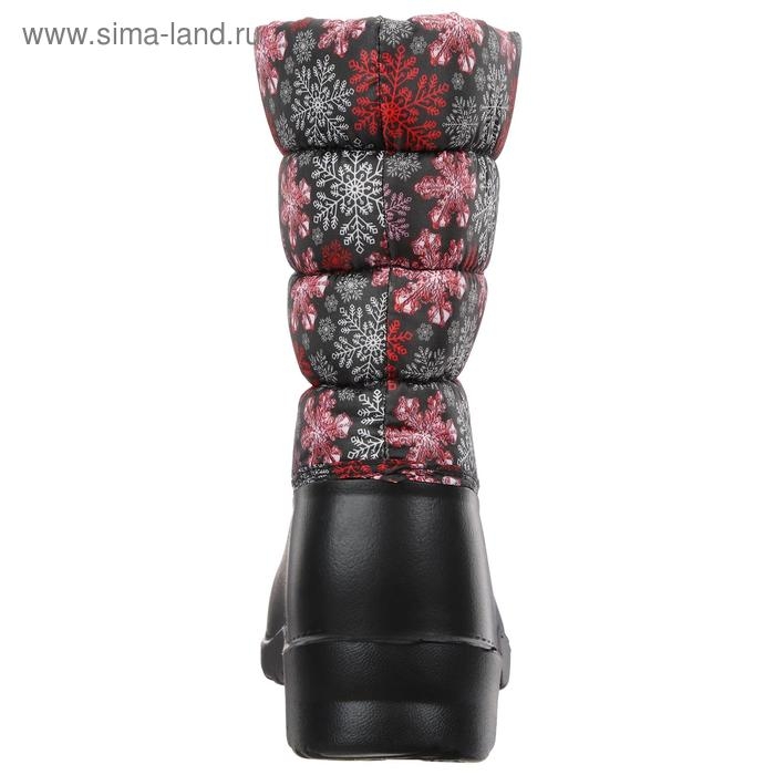 Сапоги комбинированные с фиксатором, искусственный мех, размер 40, цвета микс