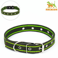 Ошейник брезентовый безразмерный двухслойный, хаки/зелёный, 67 х 3 см, ОШ до 55 см Ошейник брезентовый безразмерный двухслойный, хаки/зелёный, 67 х 3 см, ОШ до 55 см