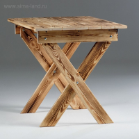 Стол складной, обожжённый, 80&times;80&times;70 см