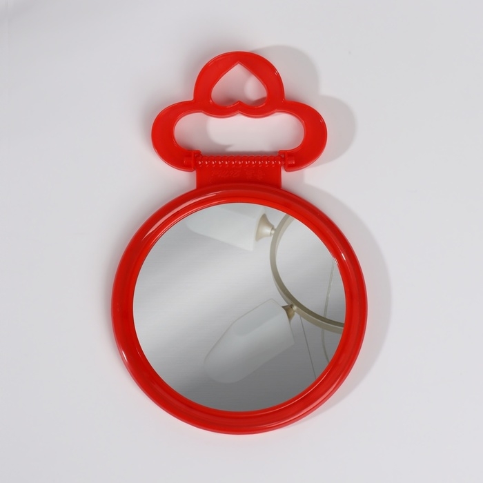 Зеркало настольное - подвесное &laquo;Круг&raquo;, d зеркальной поверхности 9,5 см, цвет МИКС