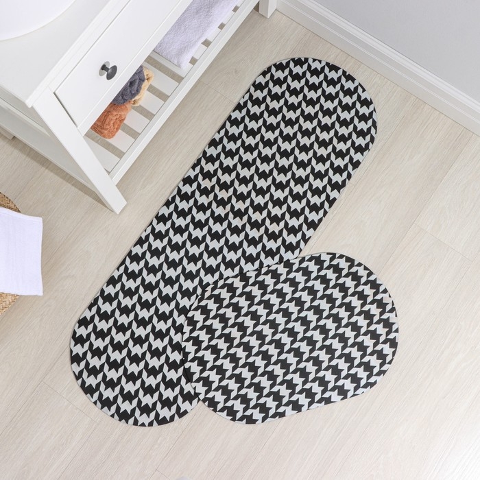 Коврики для дома SAVANNA &laquo;Лапка&raquo;, 2 шт: 40&times;120 см, 40&times;60 см