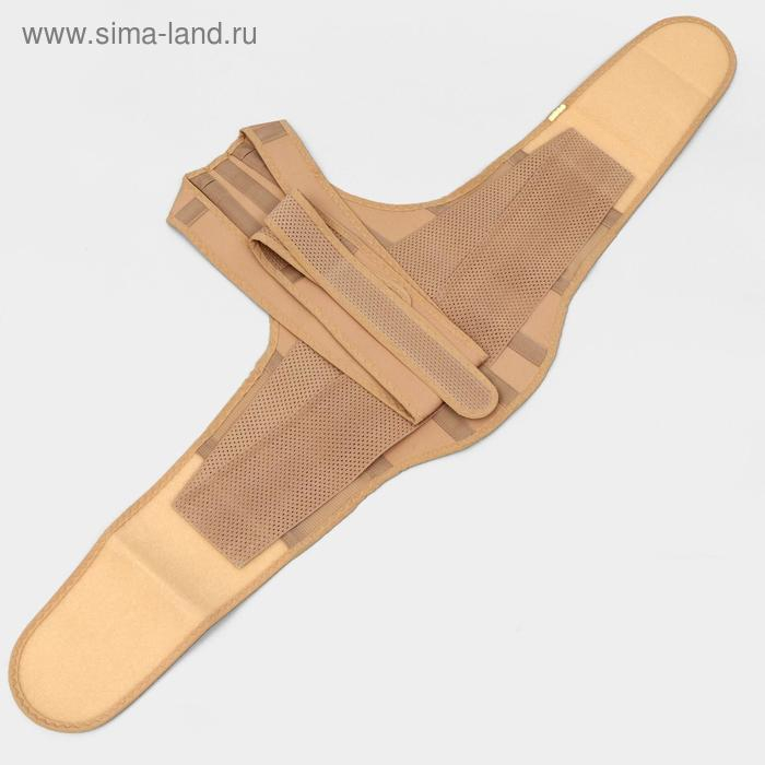 Корректор осанки НТ-КР-031, усиленный, 4 ребра, размер L, цвет бежевый Корректор осанки НТ-КР-031, усиленный, 4 ребра, размер L, цвет бежевый