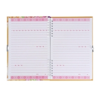 Записная книжка подарочная на замочке, А5, 50 листов, линия, "Бабочка", МИКС Записная книжка подарочная на замочке, А5, 50 листов, линия, "Бабочка", МИКС