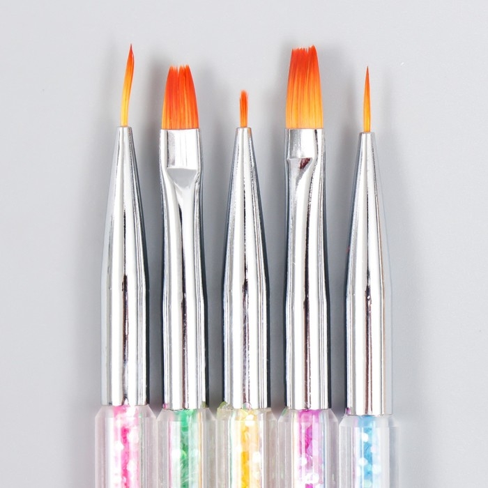 Инструменты для моделирования и придания формы с кистями Инструменты для моделирования и придания формы с кистями "Слюда" набор 5 шт 15 см