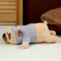 Мягкая игрушка &laquo;Мопс&raquo;, 30 см, цвет голубой