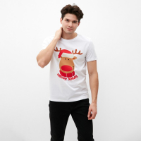 Футболка мужская KAFTAN "Merry Xmas" размер 54