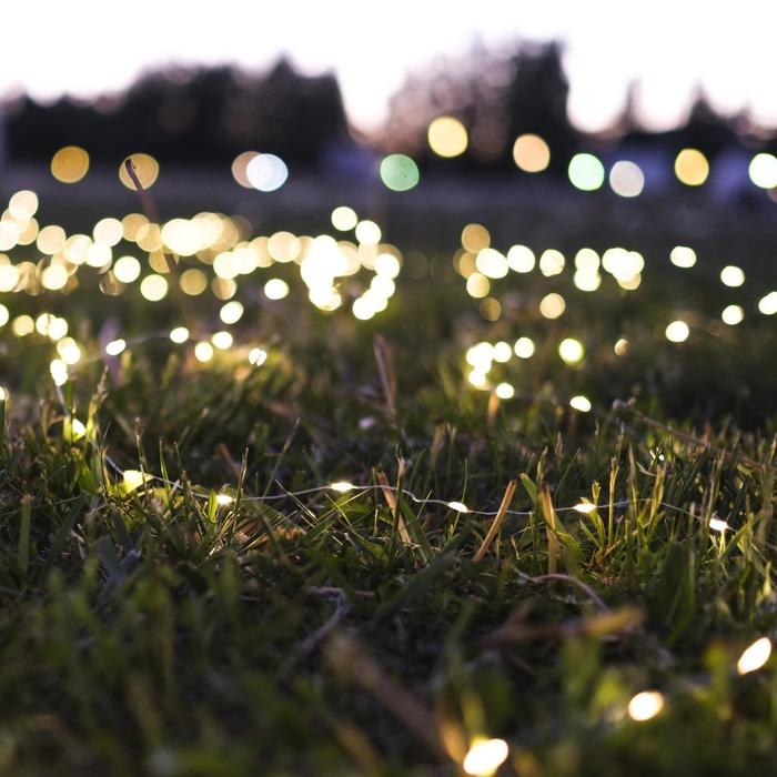 Гирлянда «Нить» 5 м роса, IP20, серебристая нить, 50 LED, батарейки CR2032х2 (в комплекте), свечение тёплое белое Гирлянда «Нить» 5 м роса, IP20, серебристая нить, 50 LED, батарейки CR2032х2 (в комплекте), свечение тёплое белое