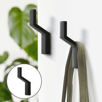 Крючок мебельный CAPPIO TRANQUILITY, однорожковый, цвет черный Крючок мебельный CAPPIO TRANQUILITY, однорожковый, цвет черный