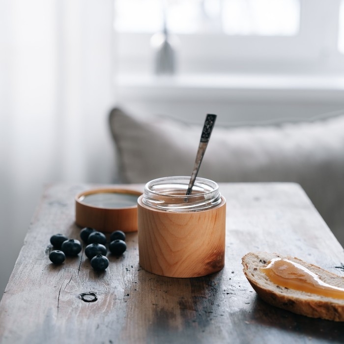 Банка - контейнер для сыпучих и жидкостей Magistro, герметичная, с крышкой, цельный кедр, 100 мл Банка - контейнер для сыпучих и жидкостей Magistro, герметичная, с крышкой, цельный кедр, 100 мл