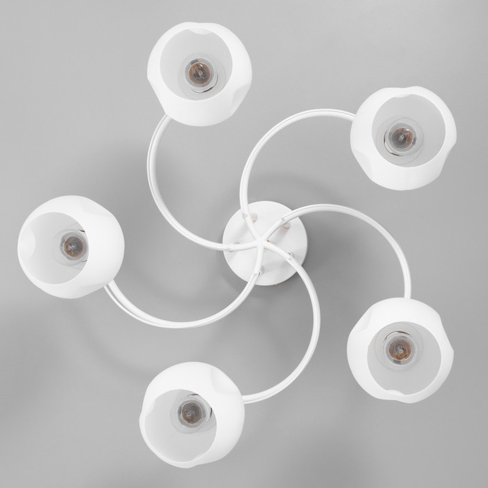 Люстра "Майли" 5х60Вт Е27 Белый,золото 45х53х46см