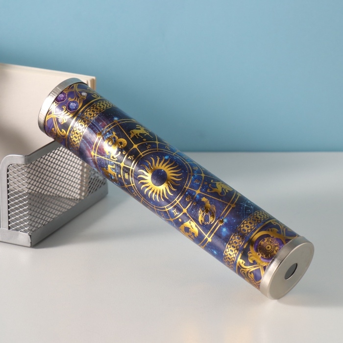 Калейдоскоп сувенирный Калейдоскоп сувенирный "Созвездия - знаки зодиака" тиснение 19х4х4 см