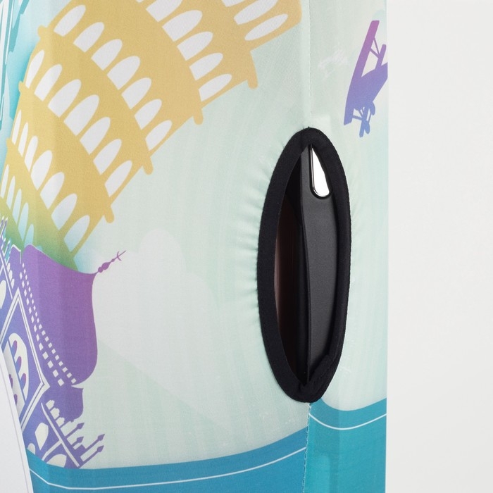 Чехол на чемодан 28 Чехол на чемодан 28", цвет бирюзовый